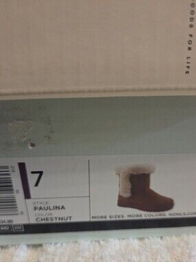 SO Womens Chestnut Paulina Cozy Boot Size 7 New Never Worn